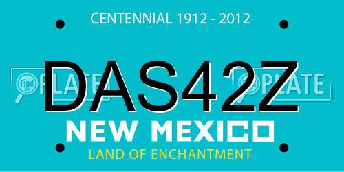 DAS42Z New Mexico License Plate