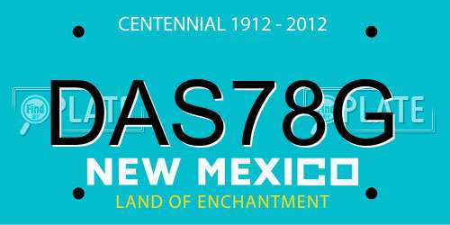 DAS78G New Mexico License Plate