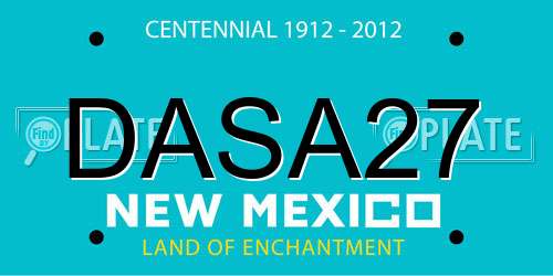DASA27 New Mexico License Plate