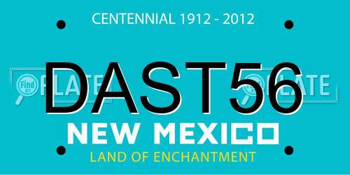 DAST56 New Mexico License Plate