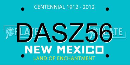 DASZ56 New Mexico License Plate