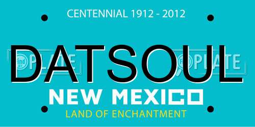 DATSOUL New Mexico License Plate
