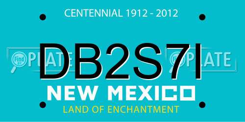 DB2S7I New Mexico License Plate