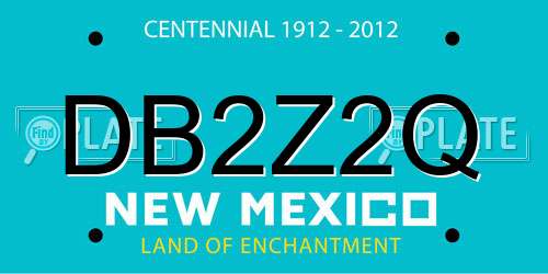 DB2Z2Q New Mexico License Plate