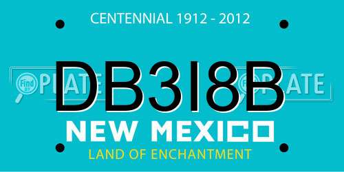 DB3I8B New Mexico License Plate