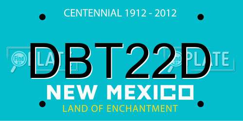 DBT22D New Mexico License Plate