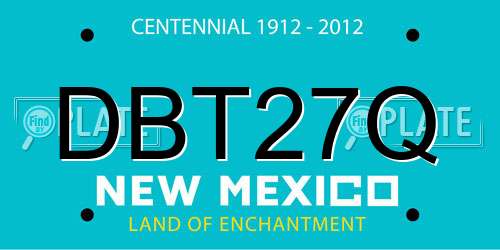 DBT27Q New Mexico License Plate