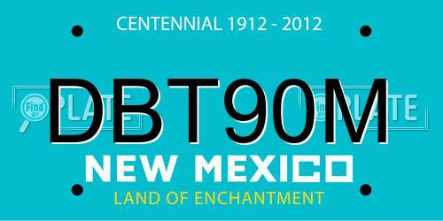 DBT90M New Mexico License Plate