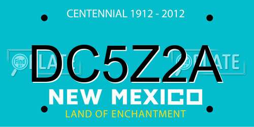 DC5Z2A New Mexico License Plate