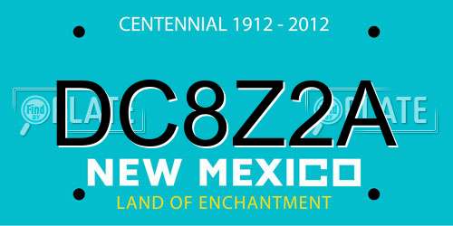 DC8Z2A New Mexico License Plate