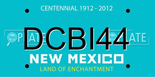 DCBI44 New Mexico License Plate