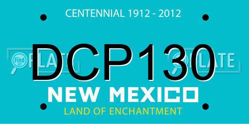 DCP130 New Mexico License Plate
