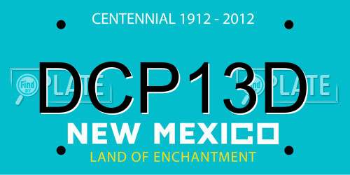 DCP13D New Mexico License Plate