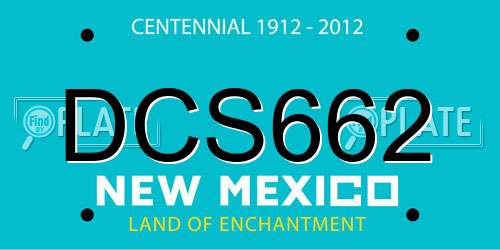 DCS662 New Mexico License Plate