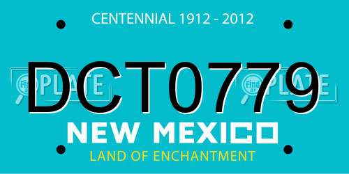 DCT0779 New Mexico License Plate