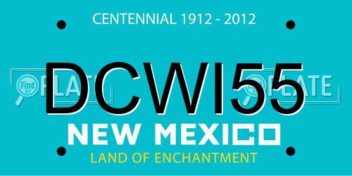 DCWI55 New Mexico License Plate