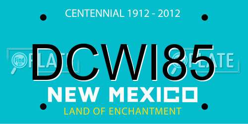 DCWI85 New Mexico License Plate