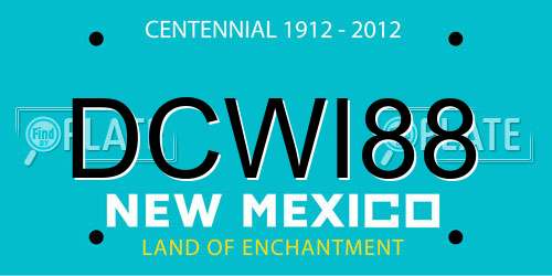 DCWI88 New Mexico License Plate