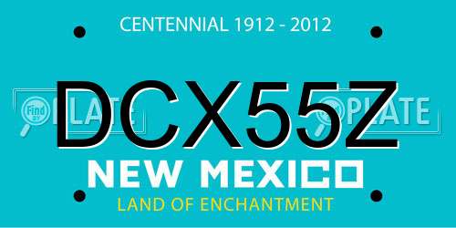 DCX55Z New Mexico License Plate