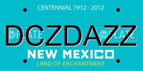 DCZDAZZ New Mexico License Plate