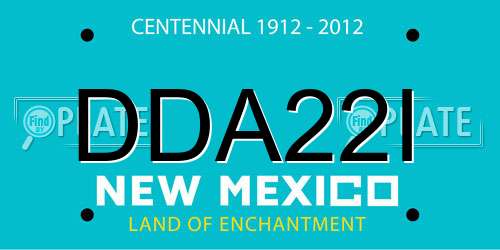 DDA22I New Mexico License Plate