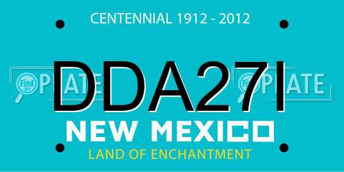 DDA27I New Mexico License Plate
