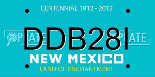 DDB28I New Mexico License Plate