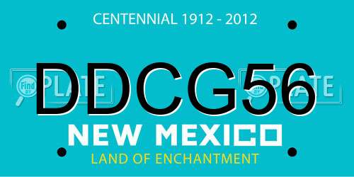 DDCG56 New Mexico License Plate