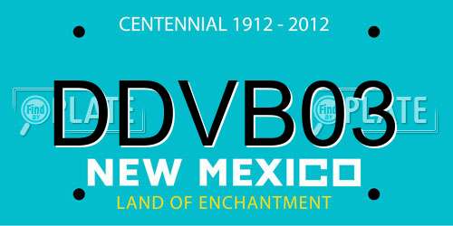 DDVB03 New Mexico License Plate