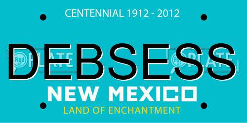 DEBSESS New Mexico License Plate