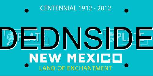 DEDNSIDE New Mexico License Plate