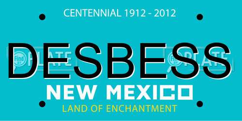 DESBESS New Mexico License Plate