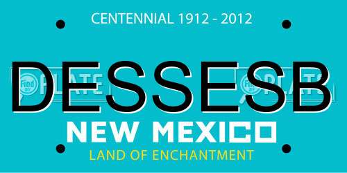 DESSESB New Mexico License Plate