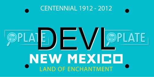 DEVL New Mexico License Plate