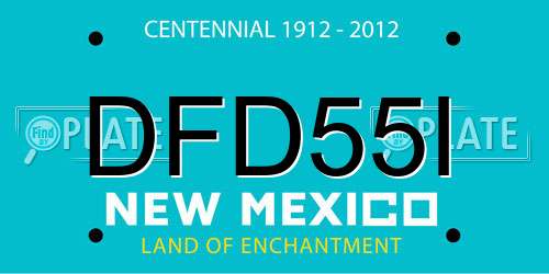DFD55I New Mexico License Plate