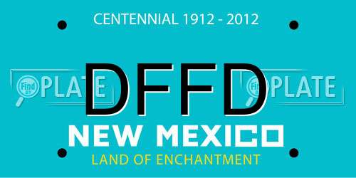 DFFD New Mexico License Plate