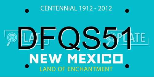 DFQS51 New Mexico License Plate