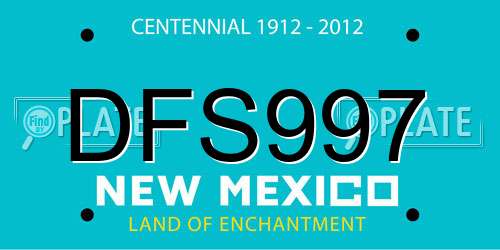 DFS997 New Mexico License Plate