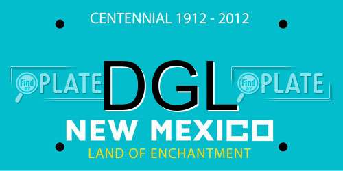 DGL New Mexico License Plate