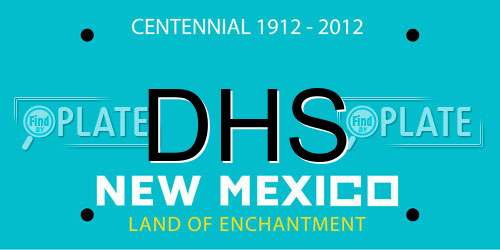 DHS New Mexico License Plate