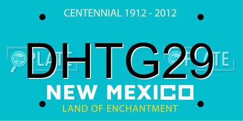 DHTG29 New Mexico License Plate