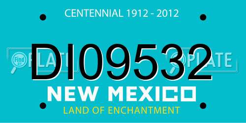 DI09532 New Mexico License Plate