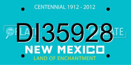 DI35928 New Mexico License Plate