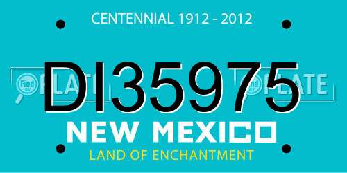 DI35975 New Mexico License Plate