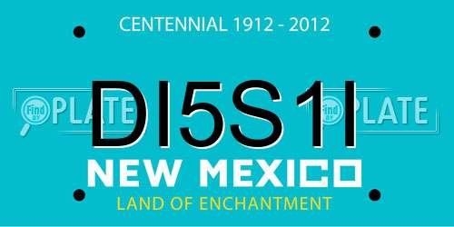 DI5S1I New Mexico License Plate