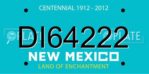 DI64222 New Mexico License Plate