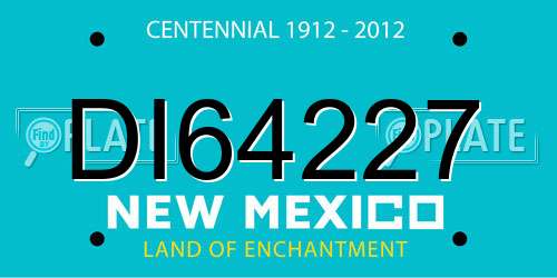 DI64227 New Mexico License Plate