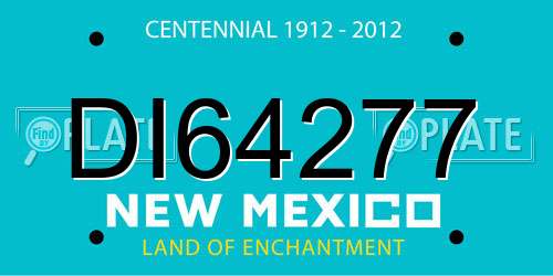 DI64277 New Mexico License Plate