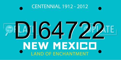 DI64722 New Mexico License Plate
