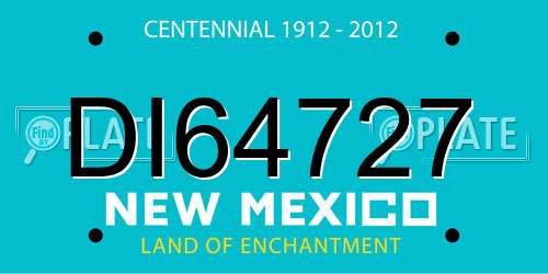 DI64727 New Mexico License Plate